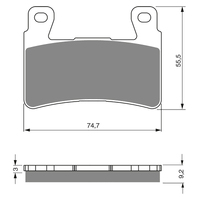GOLDfren S3 Sintered Sports  Brake Pads - GF279S3