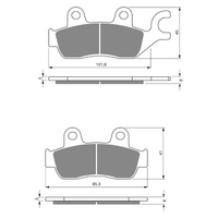 GOLDfren S3 Sintered Sports Brake Pads - GF285S3
