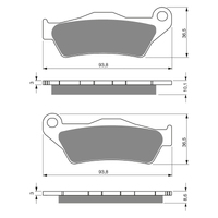 GOLDfren S3 Sintered Sports  Brake Pads - GF292S3