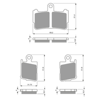 GOLDfren S3 Sintered Sports  Brake Pads - GF298S3