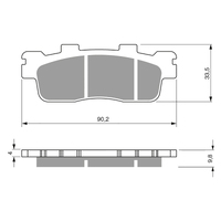 GOLDfren S3 Sintered Sports Brake Pads - GF302S3
