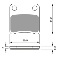 GOLDfren S3 Sintered Sports  Brake Pads - GF303S3