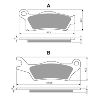 GOLDfren K1 Sintered Off-Road Brake Pads - GF310K1