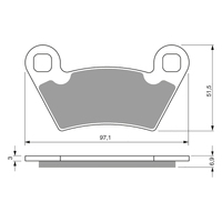 GOLDfren K5 Off-Road Racing  Brake Pads - GF312K5