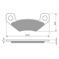 GOLDfren K5 Off-Road Racing  Brake Pads - GF315K5