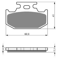 GOLDfren K5 Off-Road Racing Brake Pads - GF317K5