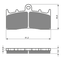 GOLDfren S3 Sintered Sports  Brake Pads - GF318S3