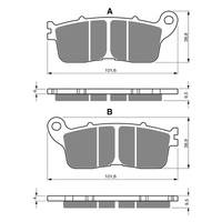 GOLDfren S3 Sintered Sports Brake Pads - GF323S3