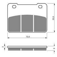 GOLDfren S3 Sintered Sports Brake Pads - GF331S3