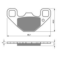 GOLDfren K5 Off-Road Racing Brake Pads - GF337K5