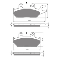 GOLDfren K5 Off-Road Racing Brake Pads - GF345K5