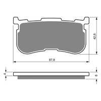 GOLDfren S3 Sintered Sports  Brake Pads - GF353S3