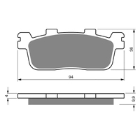 GOLDfren S3 Sintered Sports  Brake Pads - GF355S3