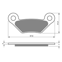 GOLDfren K5 Off-Road Racing Brake Pads - GF356K5