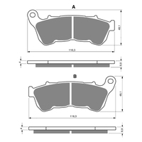 GOLDfren S3 Sintered Sports  Brake Pads - GF359S3