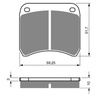 GOLDfren S3 Sintered Sports Brake Pads - GF365S3