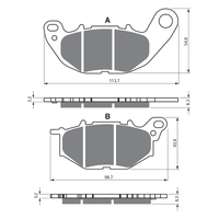 GOLDfren S3 Sintered Sports  Brake Pads - GF369S3