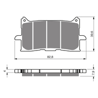 GOLDfren S3 Sintered Sports  Brake Pads - GF379S3