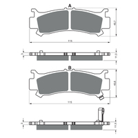 GOLDfren K5 Off-Road Racing  Brake Pads - GF383K5