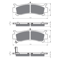 GOLDfren K5 Off-Road Racing  Brake Pads - GF384K5