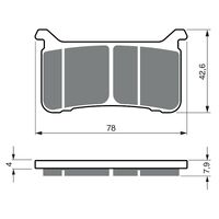 GOLDfren S33 Sintered Racing Brake Pads - GF386S33