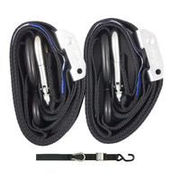 GORILLAS GRIP TIE DOWN 38MM S-HOOK - BLACK / BLACK LOOP