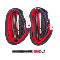 GORILLAS GRIP TIE DOWN 38MM S-HOOK - BLACK / RED LOOP