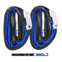 GORILLAS GRIP TIE DOWN 38MM S-HOOK - BLACK / BLUE LOOP