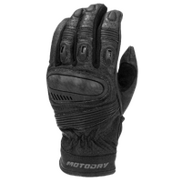 MOTODRY ROADSTER VENTED LEATHER GLOVES BLACK