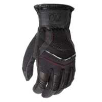 MOTODRY SUMMER VENTED LEATHER GLOVE BLACK
