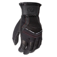 MOTODRY SUMMER VENTED LADIES LEATHER GLOVE BLACK