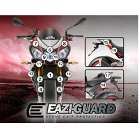 EAZI-GUARD PAINT PROTECTION FILM - APRILIA TUONO V4 2015 - 2017  MATTE