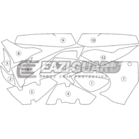 EAZI-GUARD PAINT PROTECTION FILM - BMW S1000RR 2015 - 2017  GLOSS