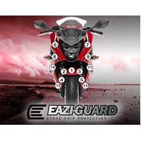 EAZI-GUARD PAINT PROTECTION FILM - HONDA CBR650F 2014 - 2018  MATTE