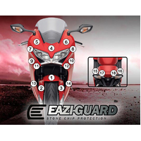 EAZI-GUARD PAINT PROTECTION FILM - HONDA VFR800 2014 - 2017  GLOSS