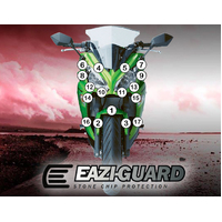 EAZI-GUARD PAINT PROTECTION FILM - KAWASAKI NINJA 650 2012 - 2016  MATTE