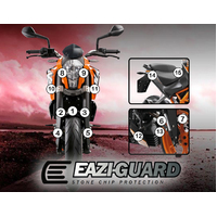 EAZI-GUARD PAINT PROTECTION FILM - KTM 390 DUKE 2013 Â€“ 2016  GLOSS