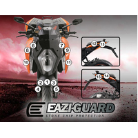 EAZI-GUARD PAINT PROTECTION FILM - KTM 1290 SUPER DUKE GT 2016 - 2018  GLOSS
