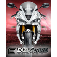EAZI-GUARD PAINT PROTECTION FILM - TRIUMPH DAYTONA 675 / R 2013 - 2016  GLOSS