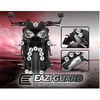 EAZI-GUARD PAINT PROTECTION FILM - TRIUMPH SPEED TRIPLE RS 2018  GLOSS