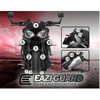 EAZI-GUARD PAINT PROTECTION FILM - TRIUMPH SPEED TRIPLE 2016 Â€“ 2017  GLOSS