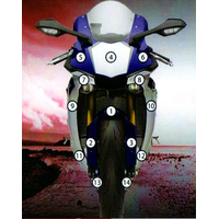 EAZI-GUARD PAINT PROTECTION FILM - YAMAHA YZF-R1 2015 - 2019  GLOSS