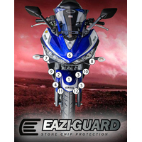 EAZI-GUARD PAINT PROTECTION FILM - YAMAHA YZF-R3 2015 - 2018  GLOSS