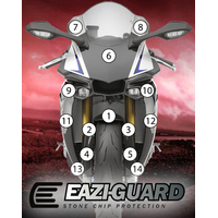 EAZI-GUARD PAINT PROTECTION FILM - YAMAHA YZF-R1M 2015 - 2019  GLOSS