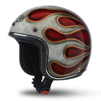 AIROH RIOT FLAME RED GLITTER