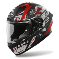 AIROH VALOR RIBS MATT BLACK RED