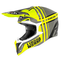 AIROH WRAAP BROKEN MATT YELLOW