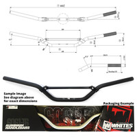 WHITES HANDLEBAR 7/8 (22.2MM) BLACK - KAWASAKI KX/KXF / SUZUKI RMZ