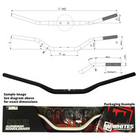 WHITES HANDLEBAR TAPER 1-1/8in BLACK - HONDA CR HIGH