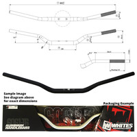 WHITES HANDLEBAR 1-1/8in TAPER BLACK - KAWASAKI KX/KXF/ SUZUKI RMZ
